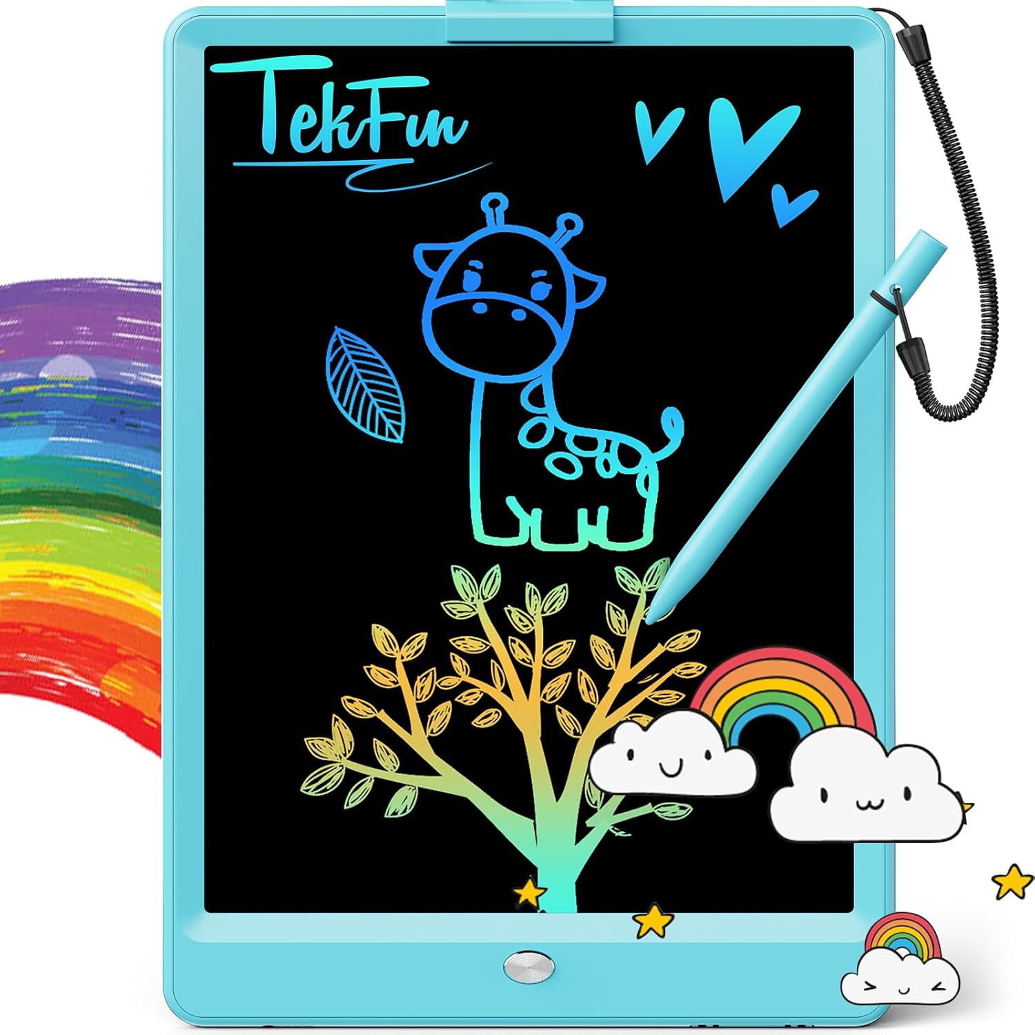 TEKFUN LCD Writing Tablet Doodle Board, 10inch Colorful Drawing Tablet Writing P...