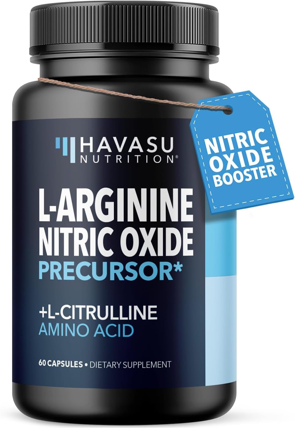 L-Arginine Capsules Nitric Oxide Supplement for Men with L-Citrulline - 1200mg L...