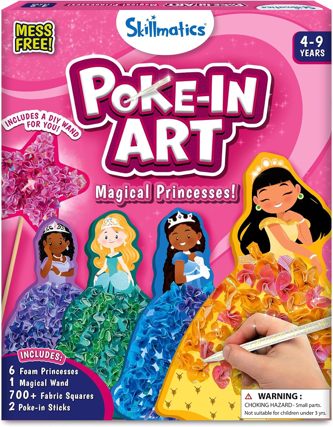 Skillmatics Poke-in Art - Magical Princesses, Easter Basket Stuffers, Mess-Free...