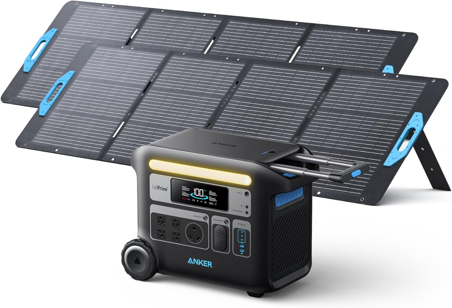 Anker SOLIX F2000 Solar Generator, 2048Wh Portable Power Station with LiFePO4 Ba...