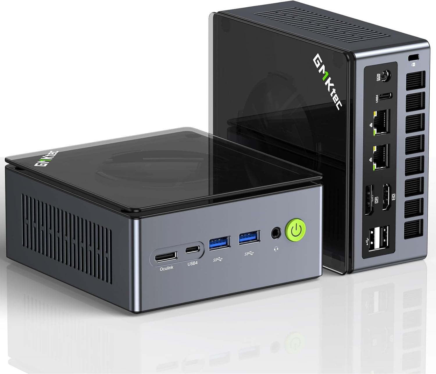GMKtec Mini PC Gaming, M7 Pro AMD Ryzen 9 PRO 6950H (8C/16T 4.90Ghz) Dual NIC LA...