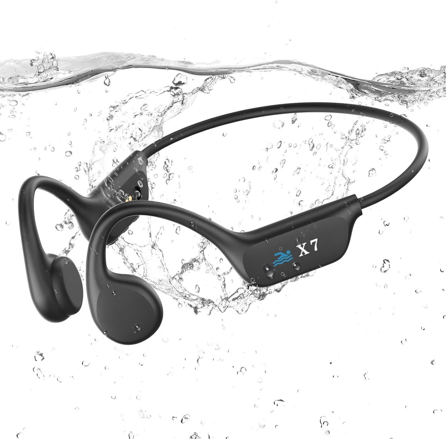 Guudsoud Swimming Headphones,Bone Conduction Headphones Bluetooth 5.3,IP68 Water...