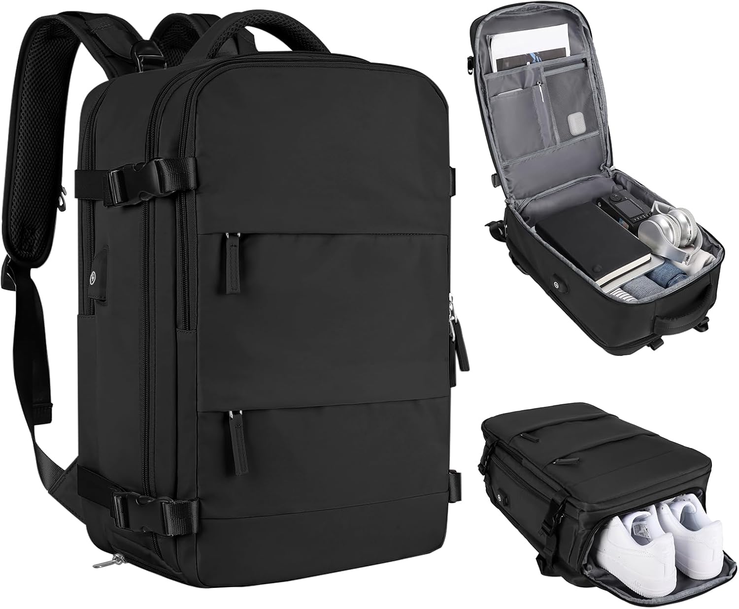coofay Travel Backpack For Women Men Airline Approved Carry On Backpack Flight A...
