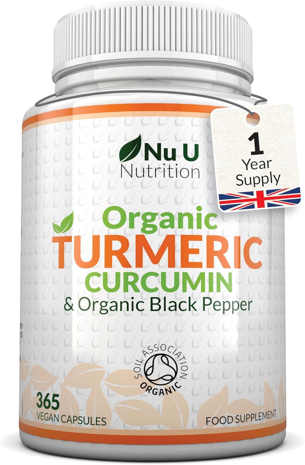 Organic Turmeric Curcumin Supplement, Special High Strength Tumeric Caps with Bl...