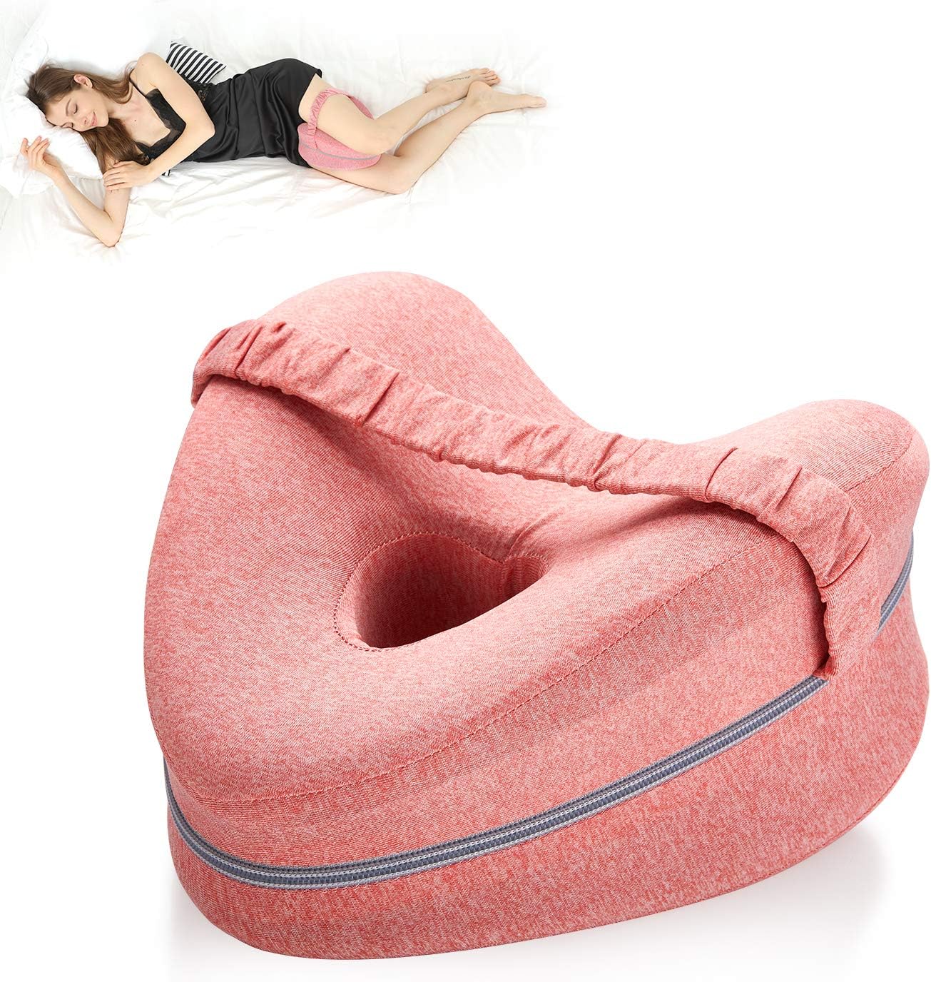 BEAUTRIP Leg Pillow, Ergonomic Side Sleeping Pillow, Special Memory Foam Knee Pi...