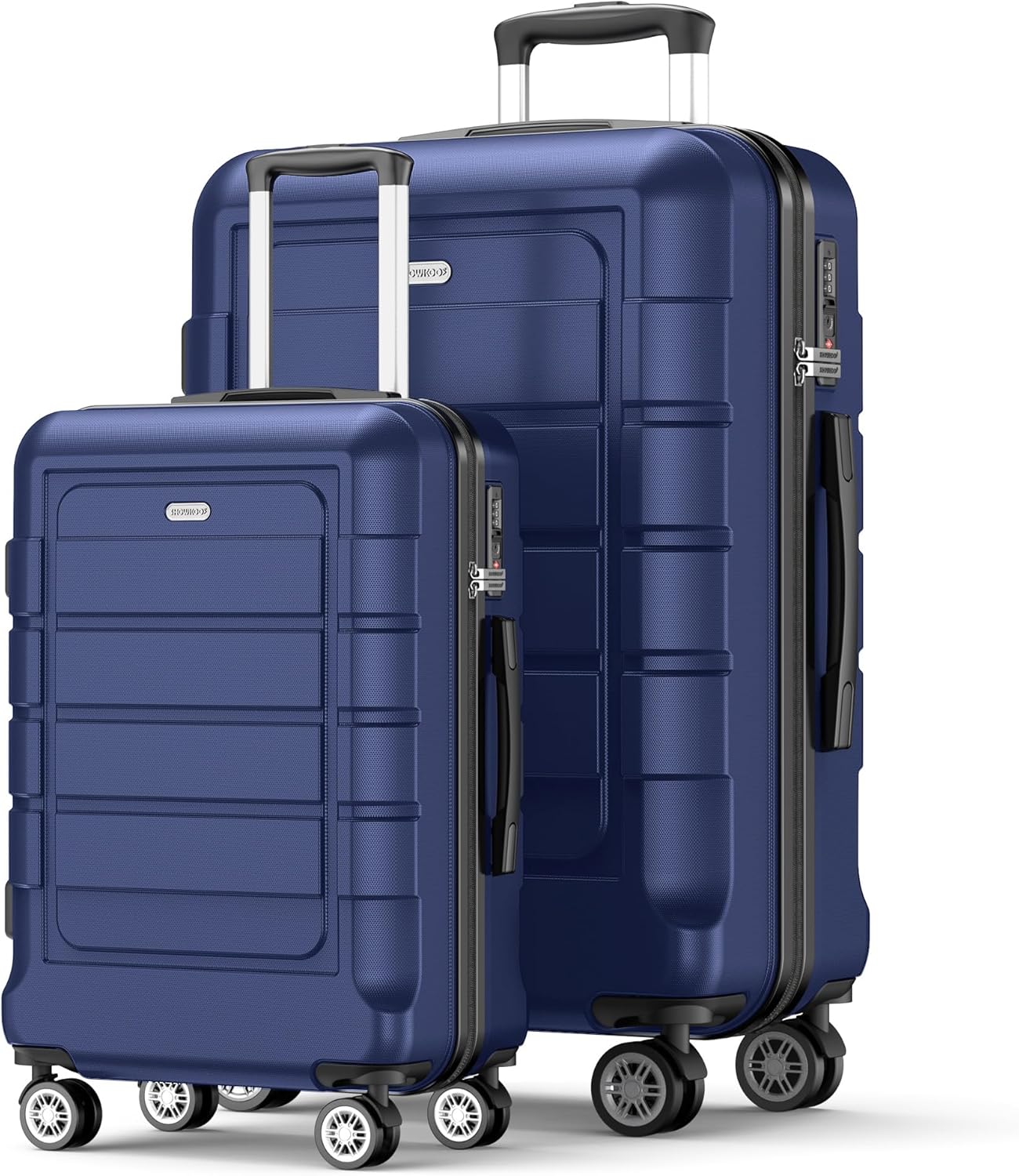 SHOWKOO Carry on Suitcase Sets, Special 2 Piece Expandable 20 28 Inch Hard Shell...