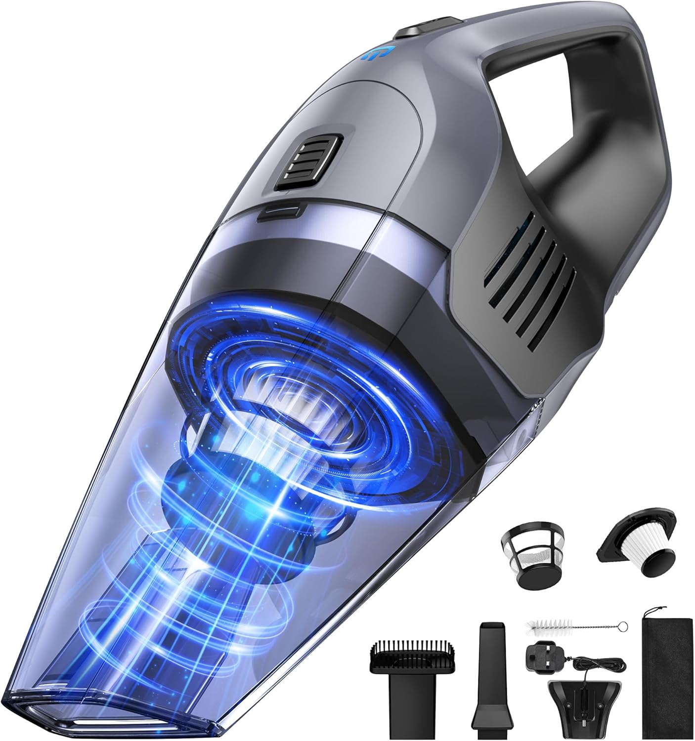 Powerful Compact Vacuum, Handheld Vacuum Cleaner, Efficient Portable Vacuum Clea...
