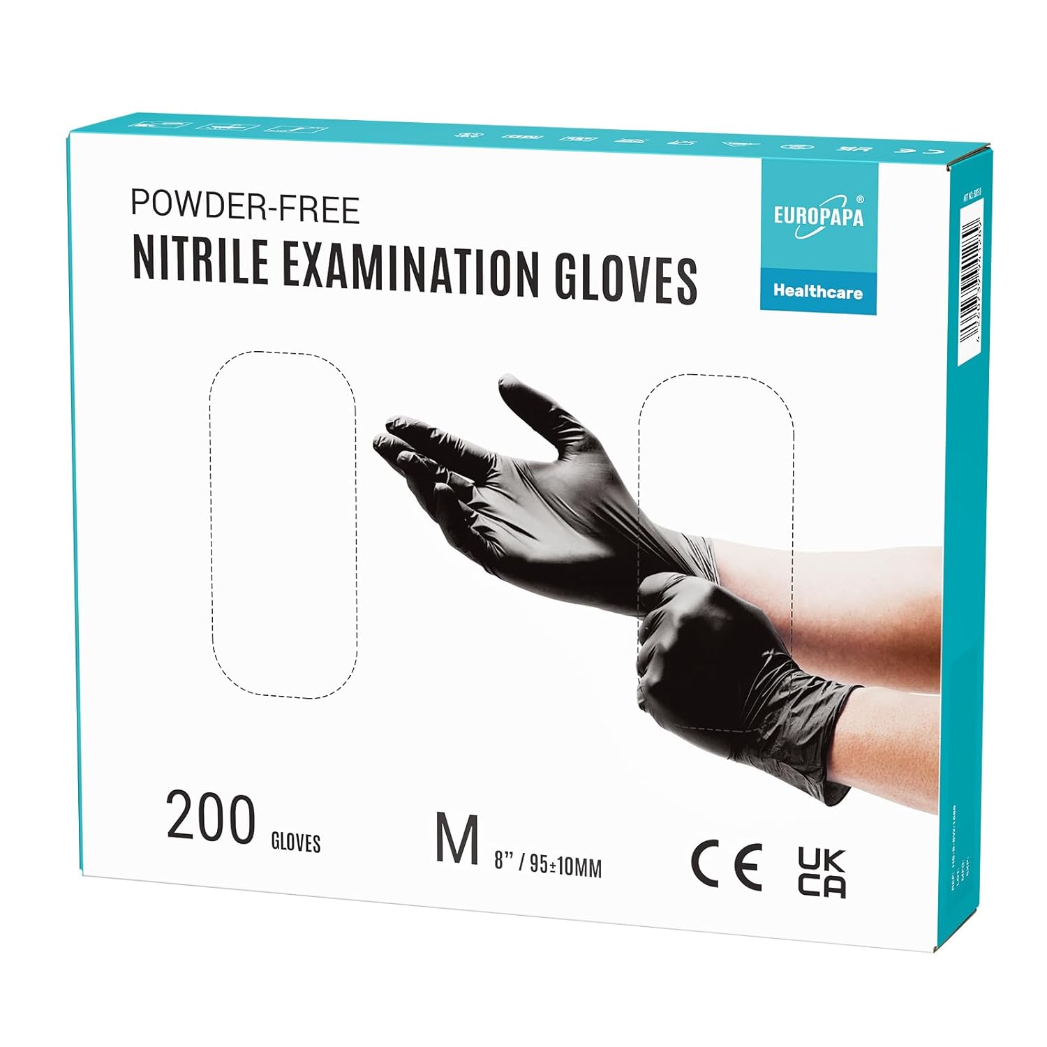EUROPAPA® Disposable Nitrile Gloves, Special Examination Gloves Powder Free, Inn...