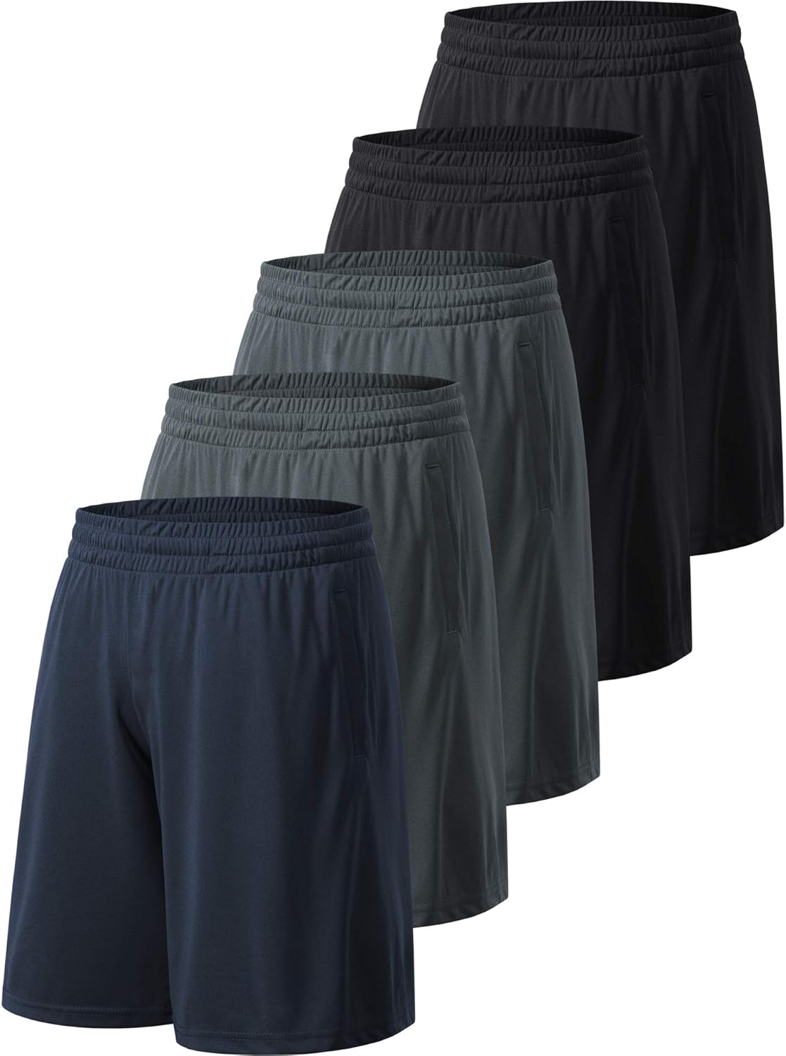 Men's Athletic Shorts with Pockets and Elastic Waistband Quick Dry Activewear Wo...