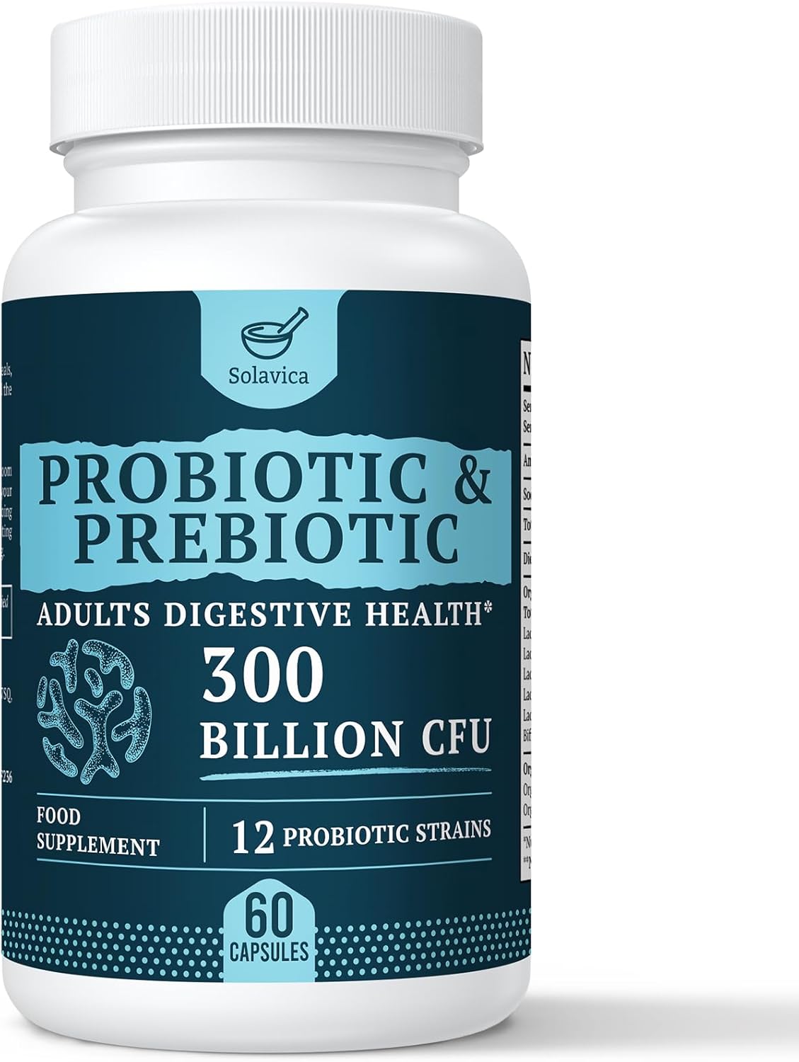 300 Billion CFU Probiotics for Digestive Gut & Immune Health, Advanced Strength...
