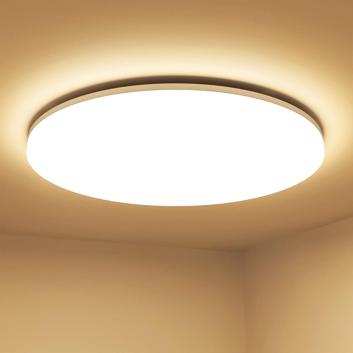 Lepro 24W LED Ceiling Light, Waterproof IP54, Warm White 3000K, 200W Incandescen...