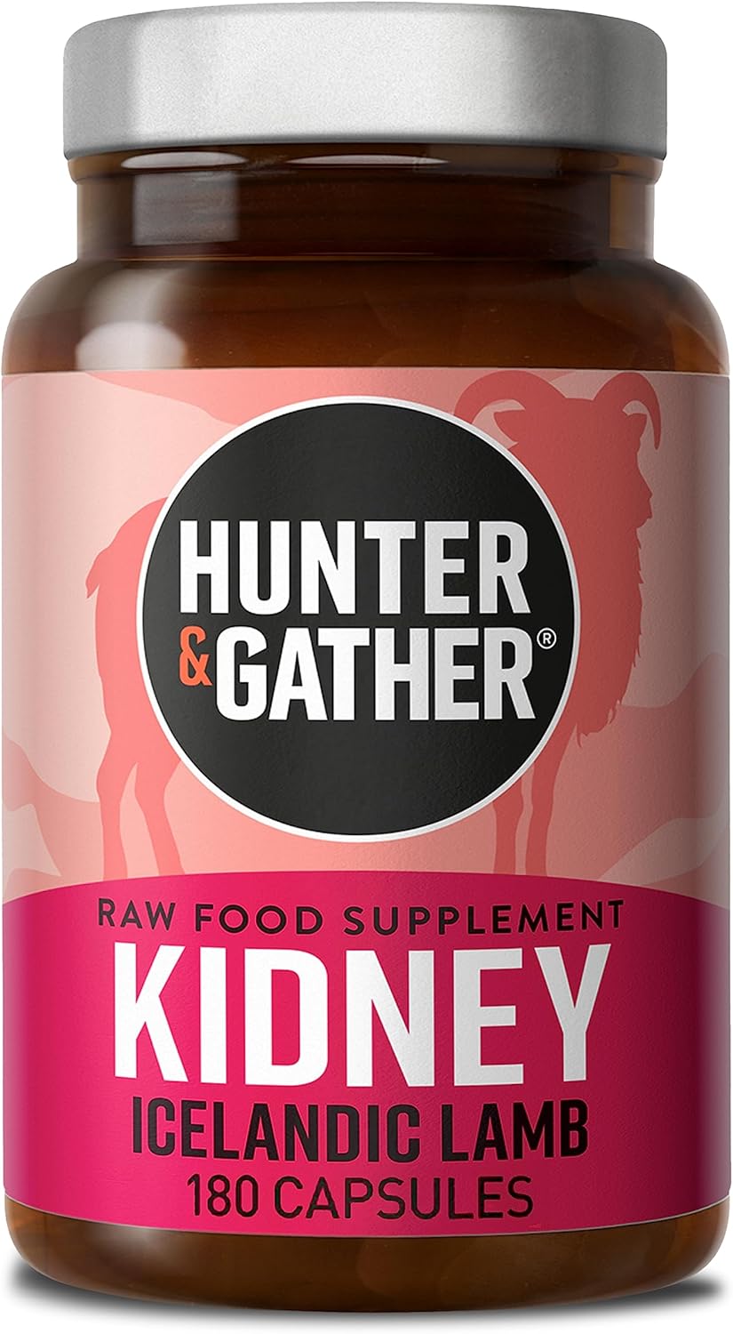 Hunter & Gather Nose to Tail Kidney 180 Capsules | Histamine Support DAO | Wild...
