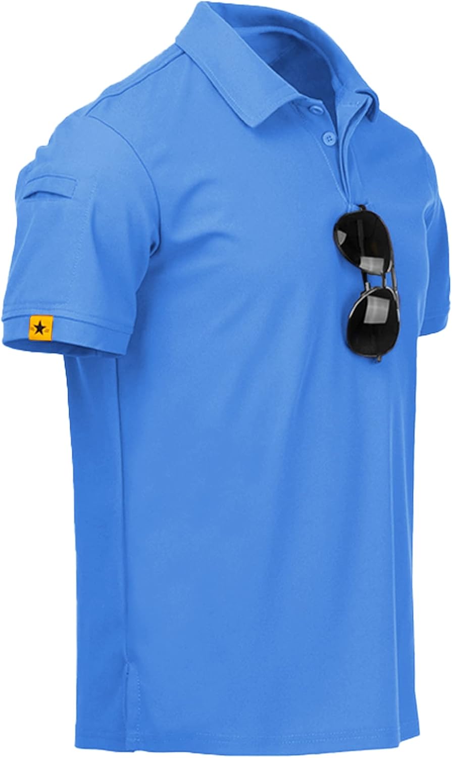 JACKETOWN Men Polo Shirt, Special Short Sleeve Breathable Tennis Shirt, Innovati...
