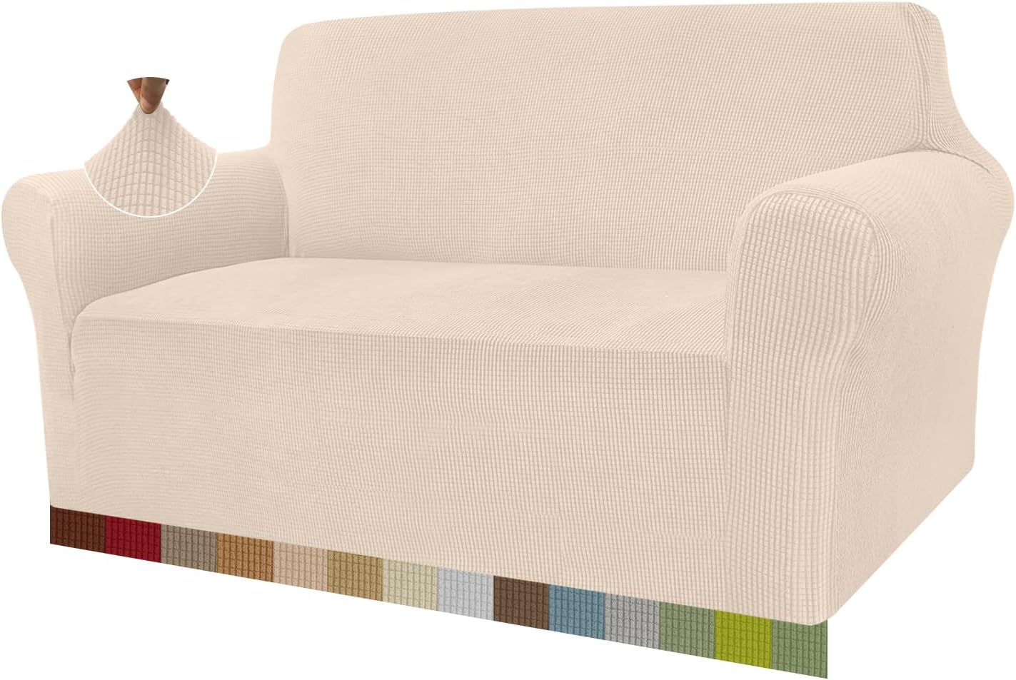 High Stretch Sofa Covers, Super Soft Loveseat Cover, Universal Couch Covers for...