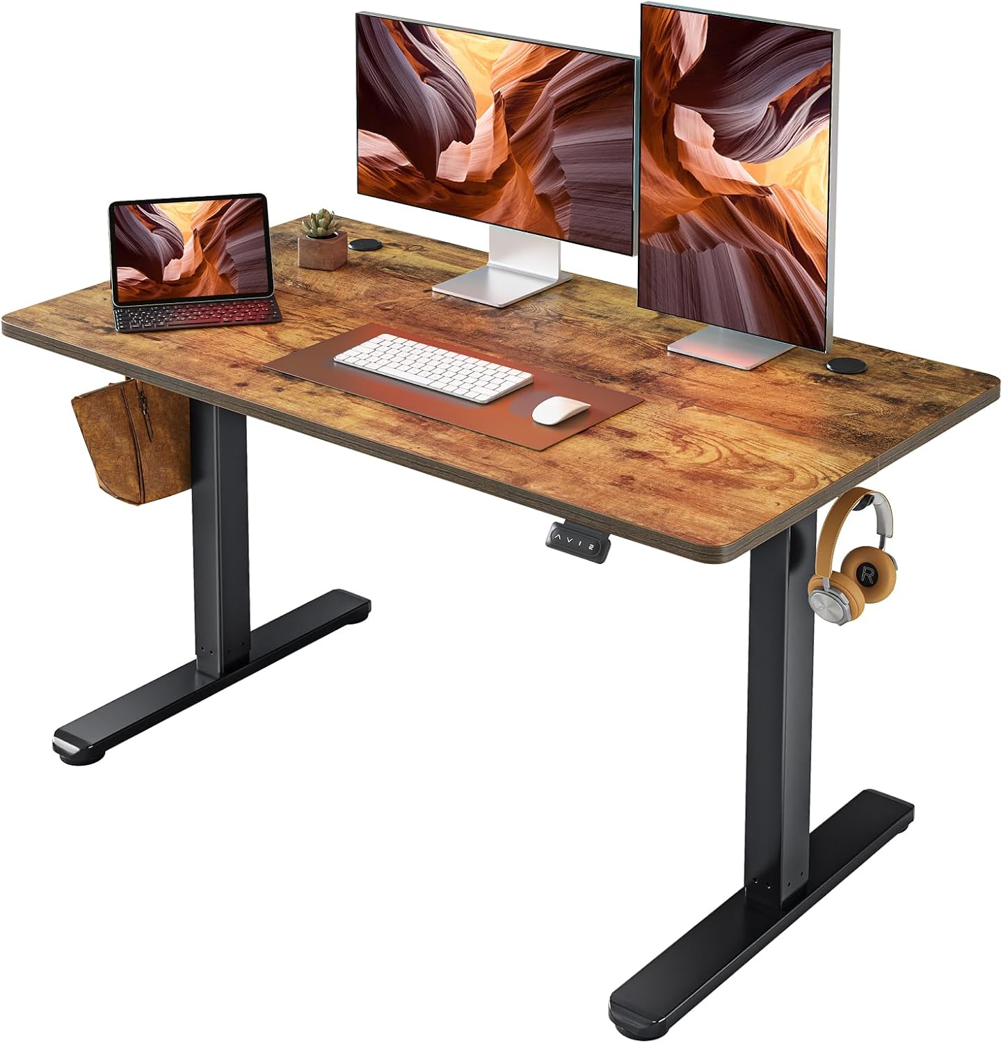 FEZIBO Electric Standing Desk, Special Adjustable Height Desk for 48 x 24 Inch W...