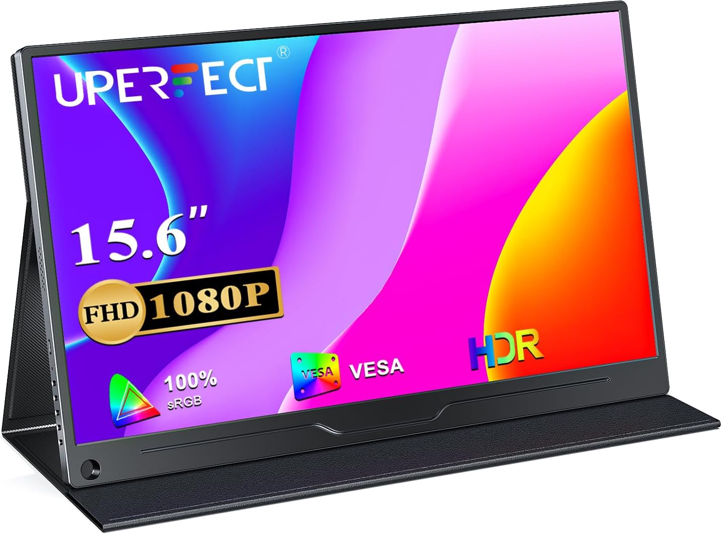 UPERFECT Portable Monitor FHD 1080P 15.6 Inch Monitor IPS Display Matte Screen,...