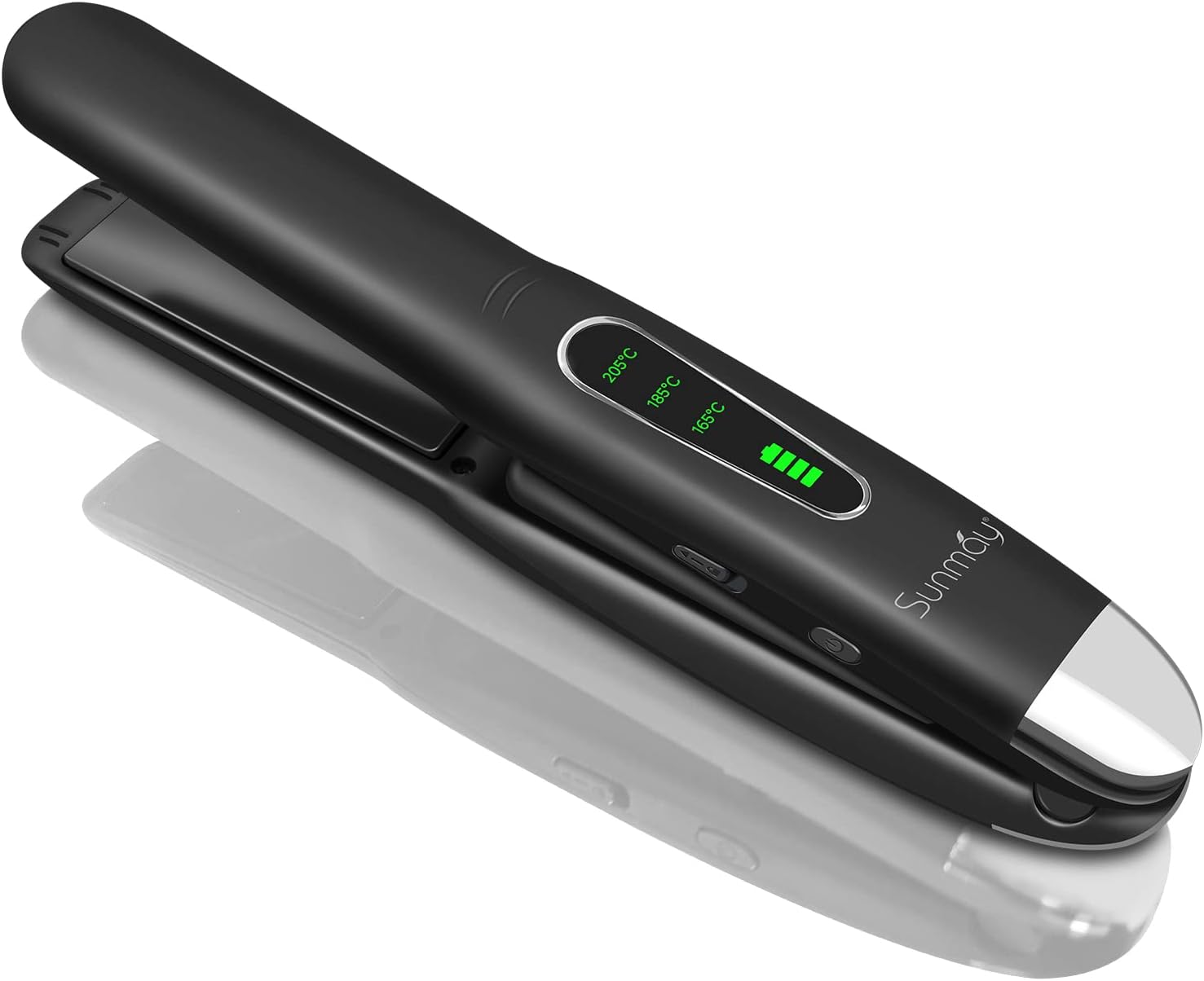 SUNMAY Voga 2 in 1 Cordless Hair Straighteners and Curler, Travel Wireless Porta...