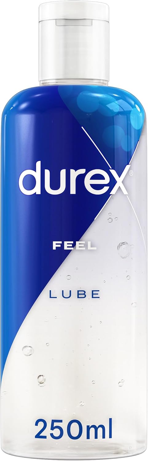 Durex Play Feel Water-Based Lube 250 ml, Smooth Texture, Condom & Toy Safe, Non-...