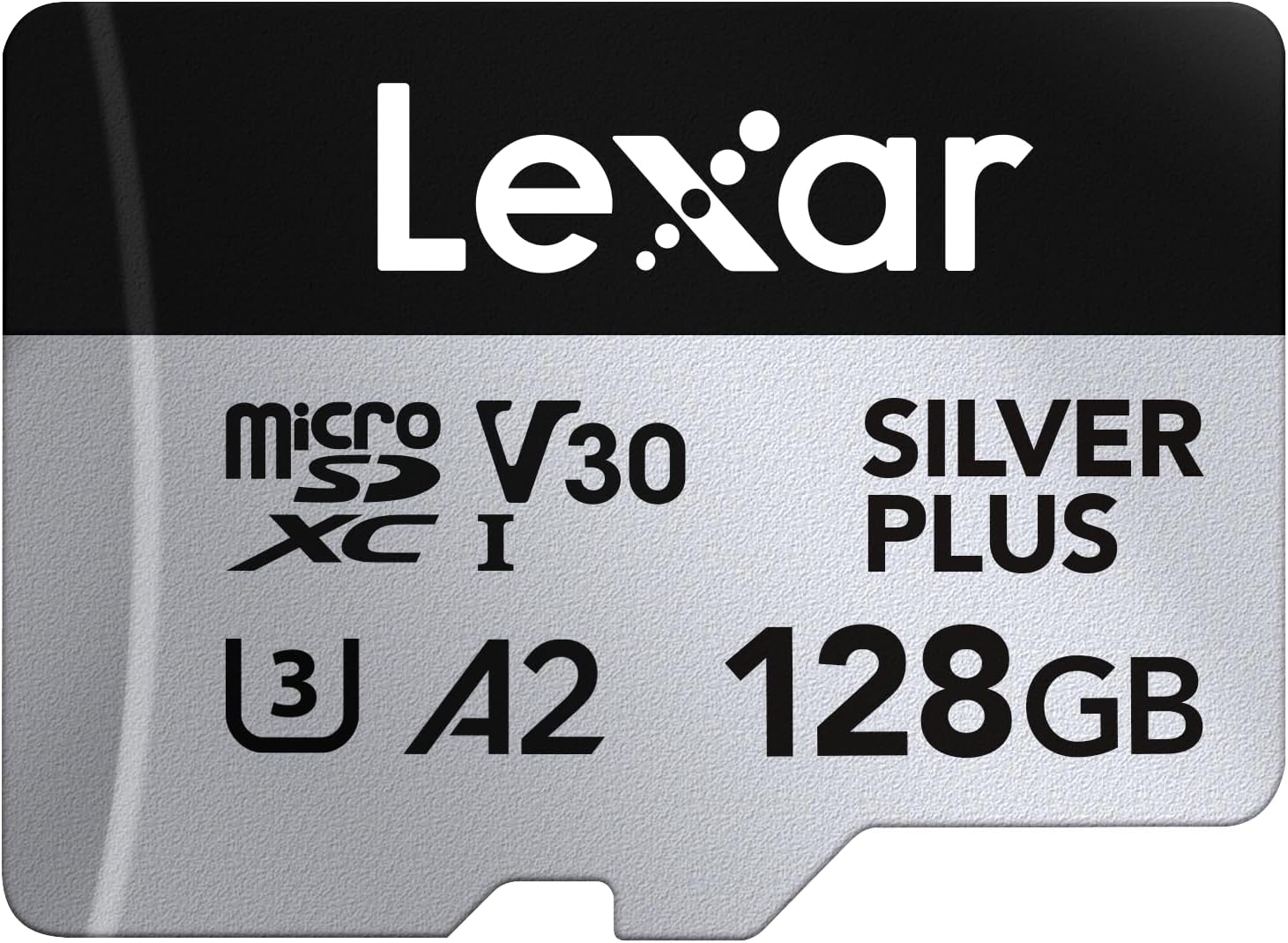 Lexar Silver Plus 128GB Micro SD Card up to 205 MB/s, MicroSDXC UHS-I Flash Memo...