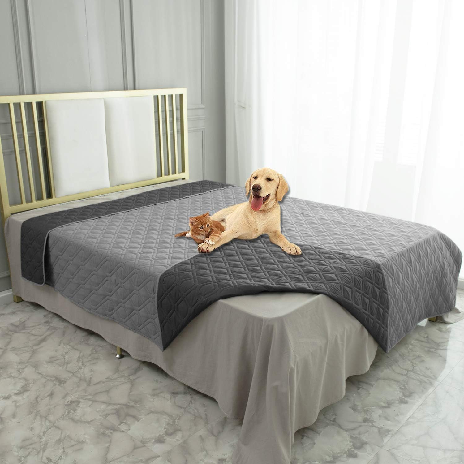 Ameritex Waterproof Dog Bed Cover Pet Blanket for Furniture Bed Couch Sofa Rever...