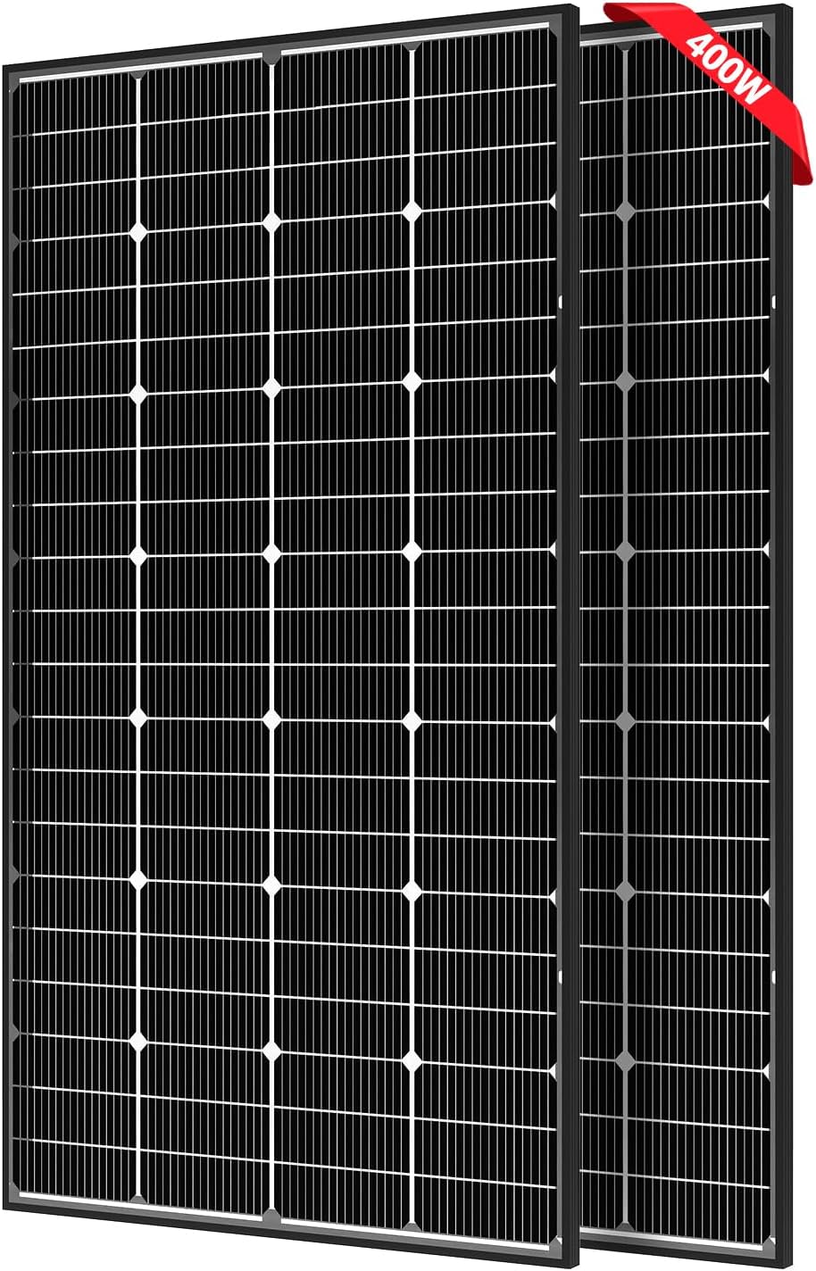 JJN Bifacial Solar Panel, High Efficiency 400 Watt Solar Module, Innovative 16BB...