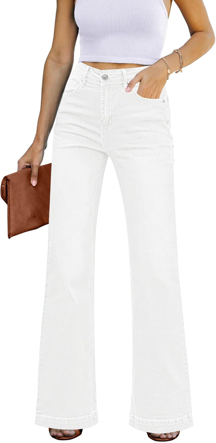 High-Quality GRAPENT Women's Flare Jeans, Trendy W...