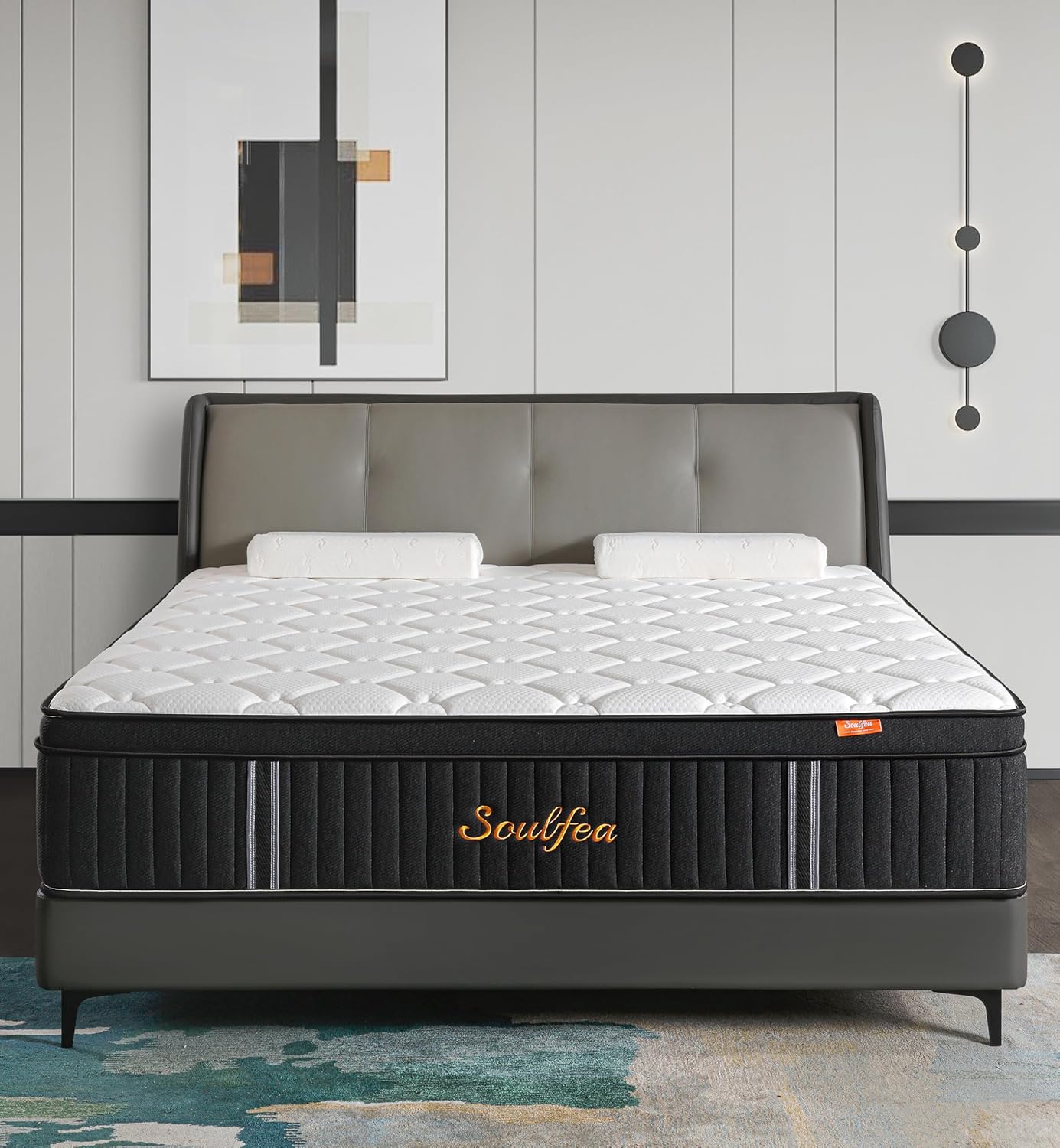 Full Size Mattress,12 Inch Hybrid Full Mattress in a Box with Memory Foam & Indi...