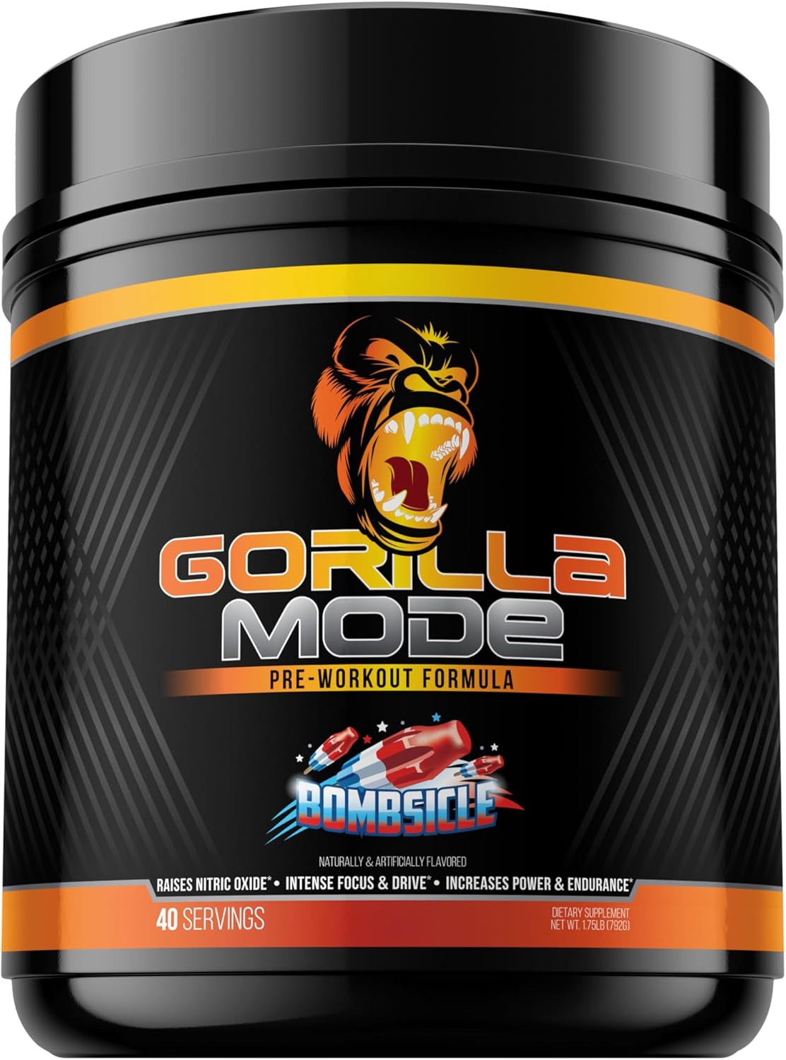 Gorilla Mode Pre Workout - Massive Pumps · Laser Focus · Energy · Power - L-Citr...