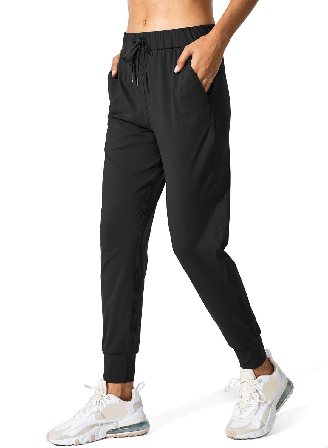 SANTINY Women's Joggers Pants Pockets Drawstring Running Sweatpants for Women Lo...