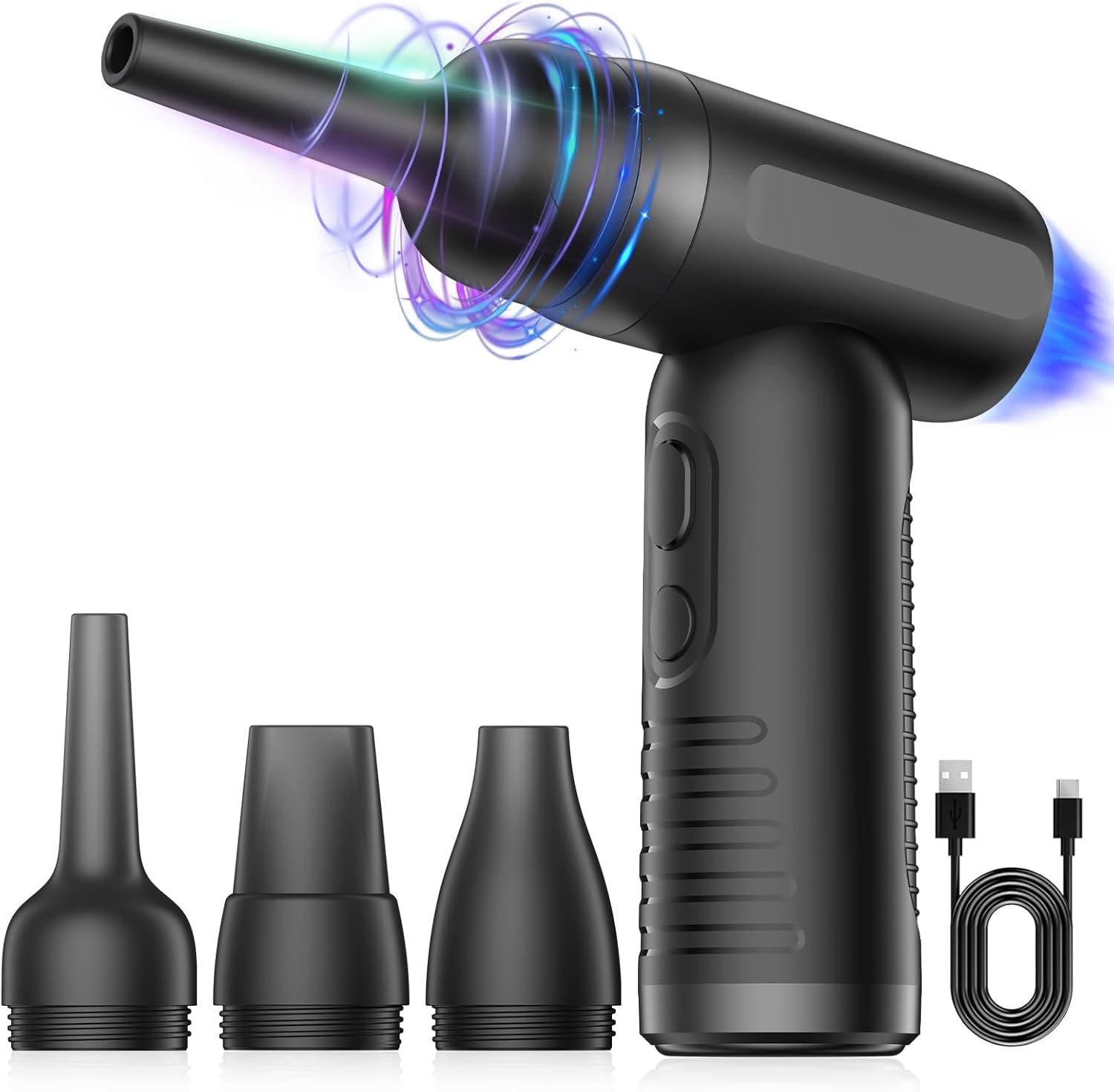 Electric Duster - 4 Gear Adjustable 100000RPM, Cordless Air Blower for Laptop, K...
