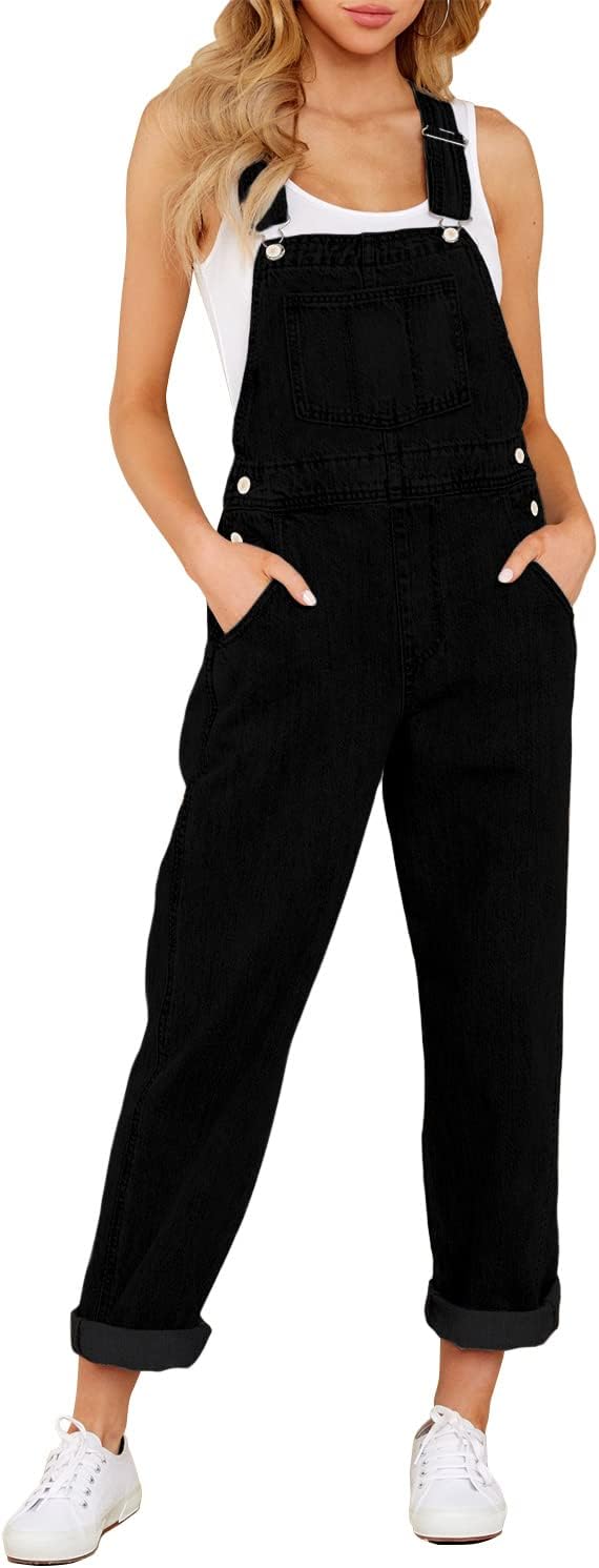 Unique luvamia Women's Casual Denim, Special Adjustable Bib Overalls, High-Quali...