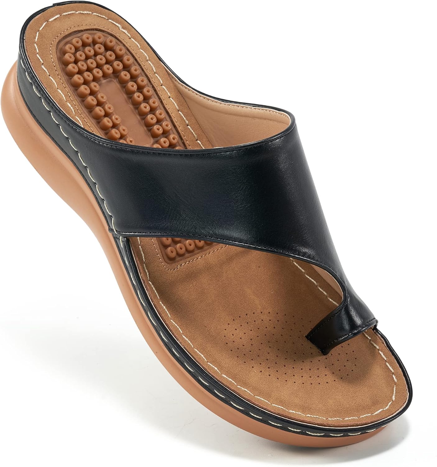Aomigoct Sandals for Women Wedge Shoes: Comfortable Orthopedic Sandals Womens Dr...
