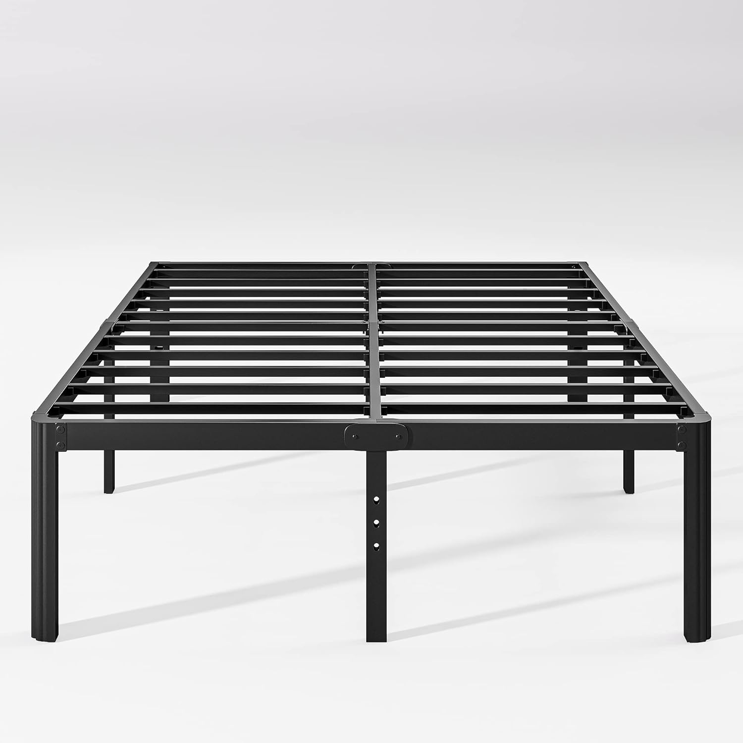 Heavy Duty Metal Queen Bed Frame, Special 18in High Bed Frame with No Box Spring...