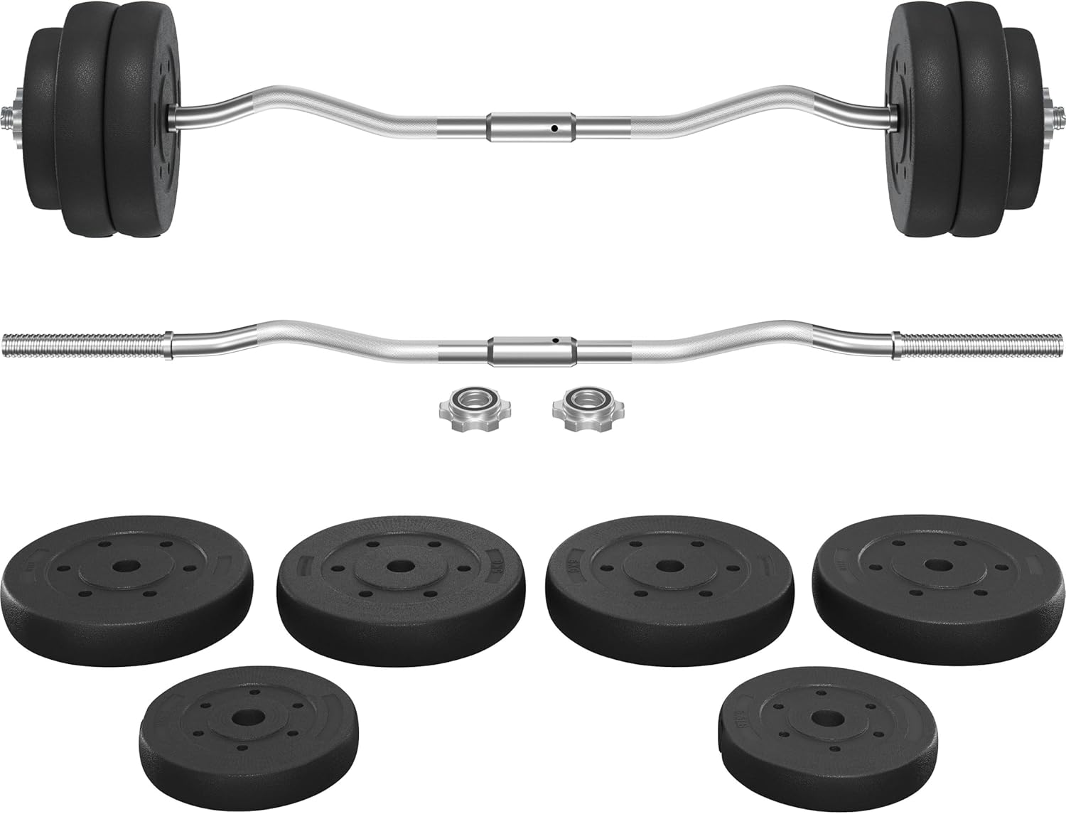 Title: High-Quality Yaheetech Barbell Weight Set, Special Strength Training Bars...