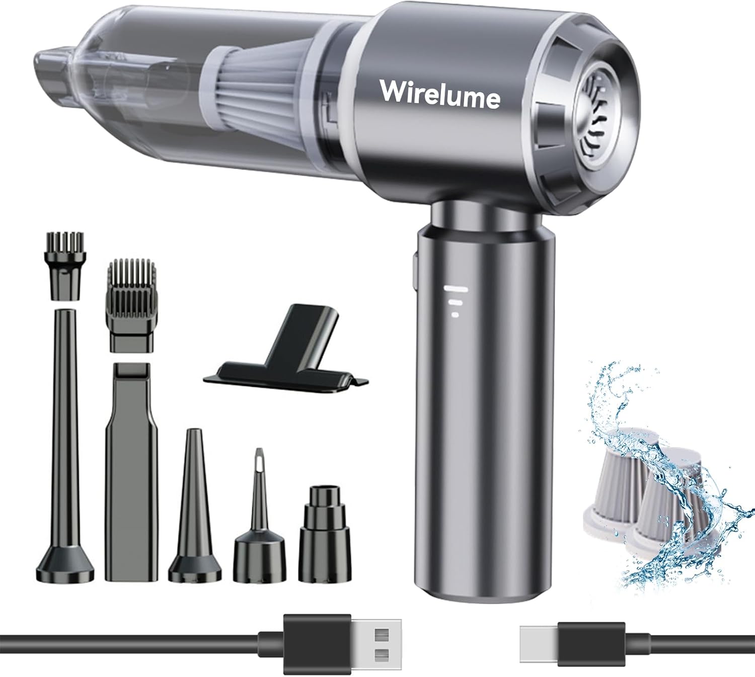 High-Quality Handheld Car Vacuum Cleaner, Powerful Vacuum Cleaner with Cordless...