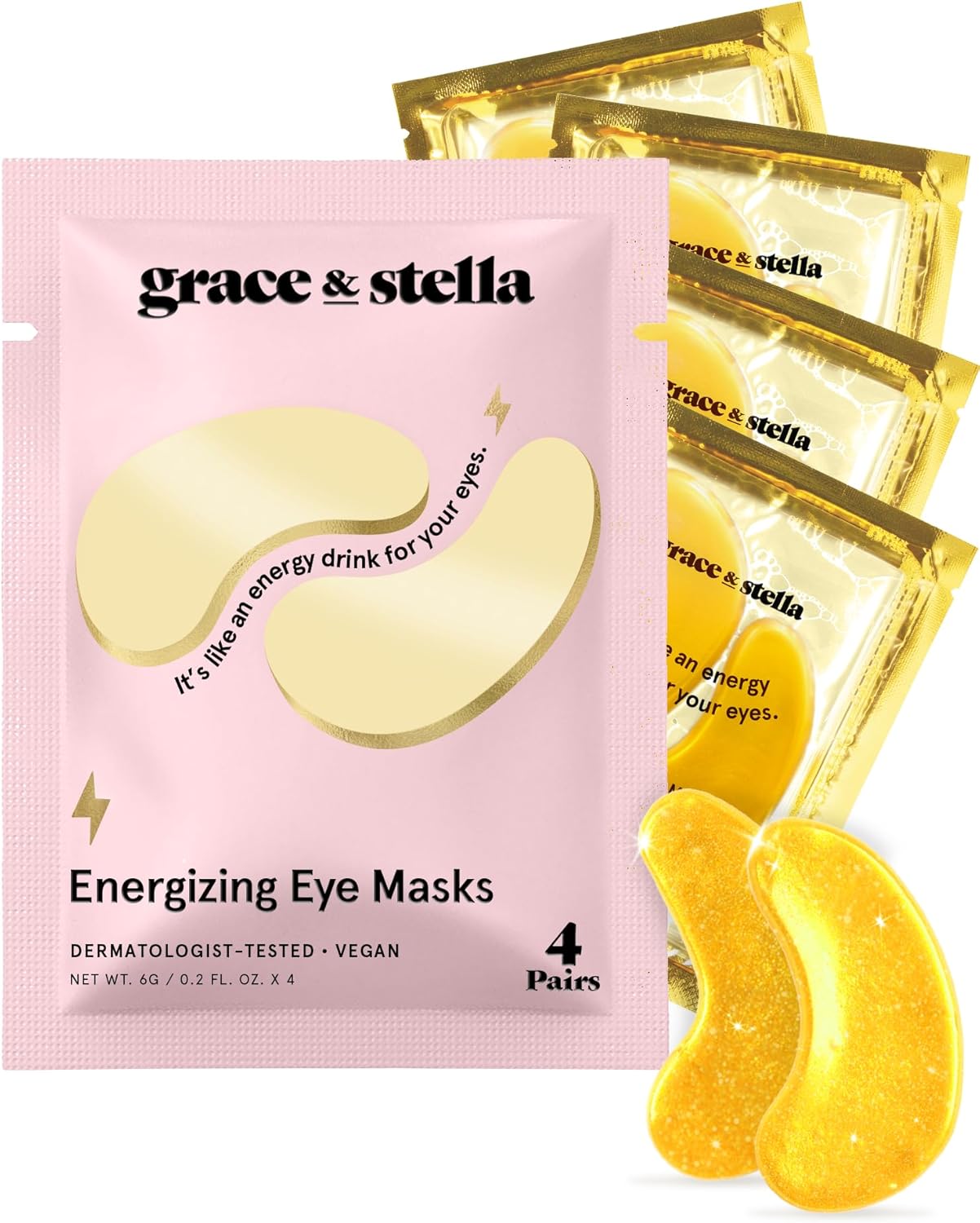 Under Eye Mask - Reduce Dark Circles, Puffy Eyes, Undereye Bags, Wrinkles - Gel...