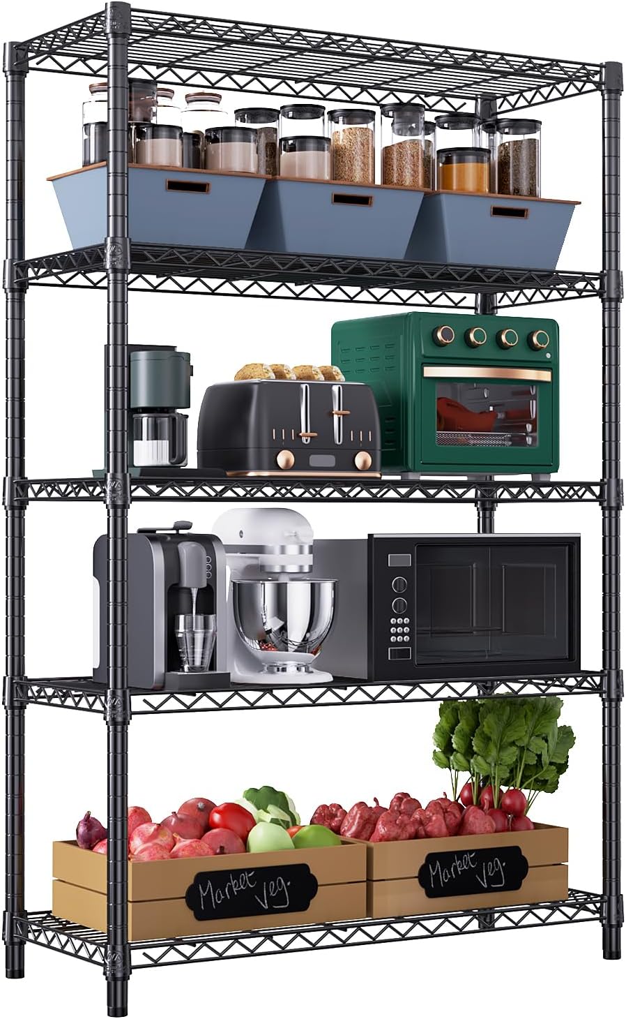 MZG 1750 lbs Steel Shelving, Special Utility Shelving Unit, Innovative Steel Org...