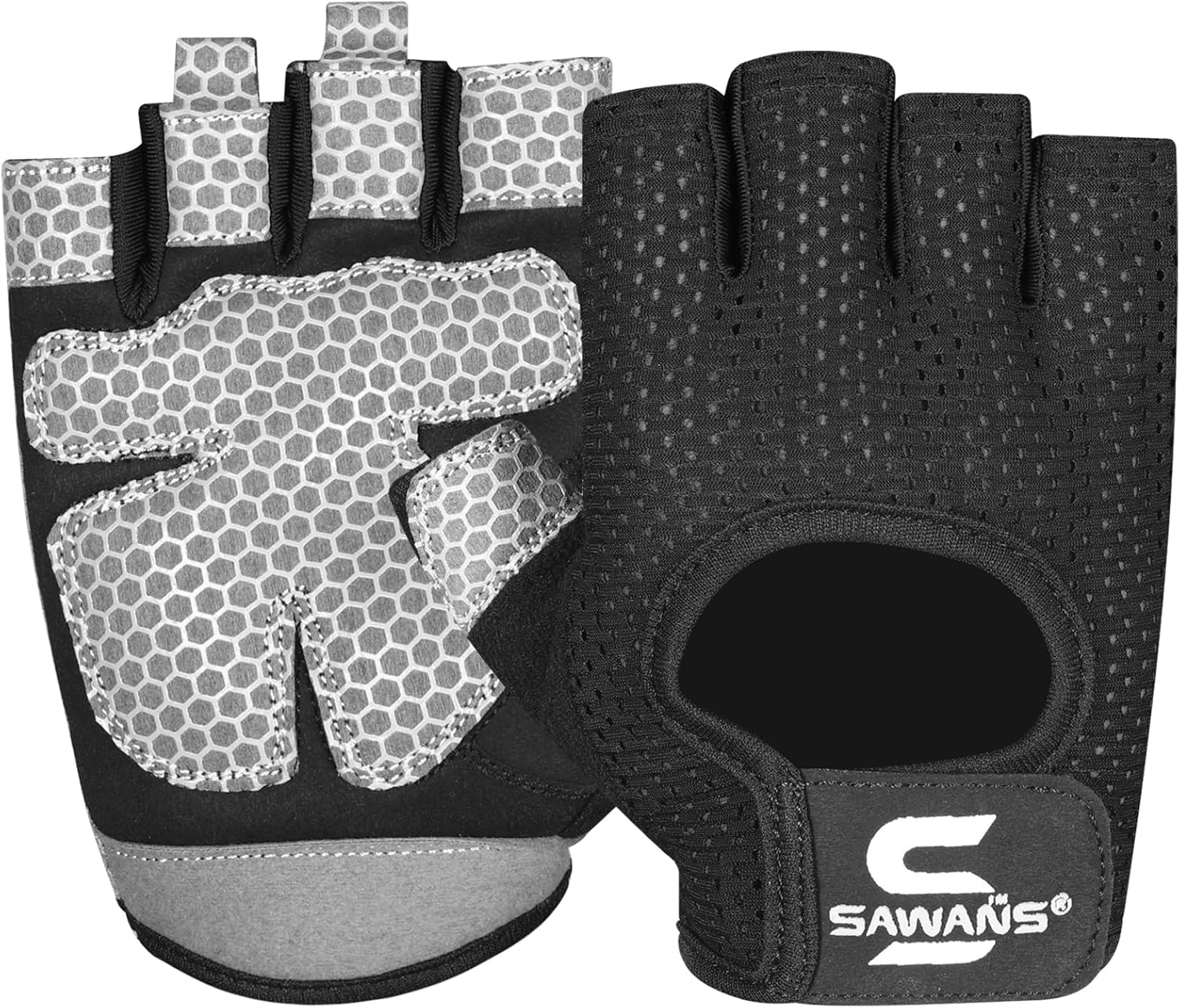 SAWANS Gym Gloves for Men & Women Weight Lifting Fitness Gloves Breathable Ladie...