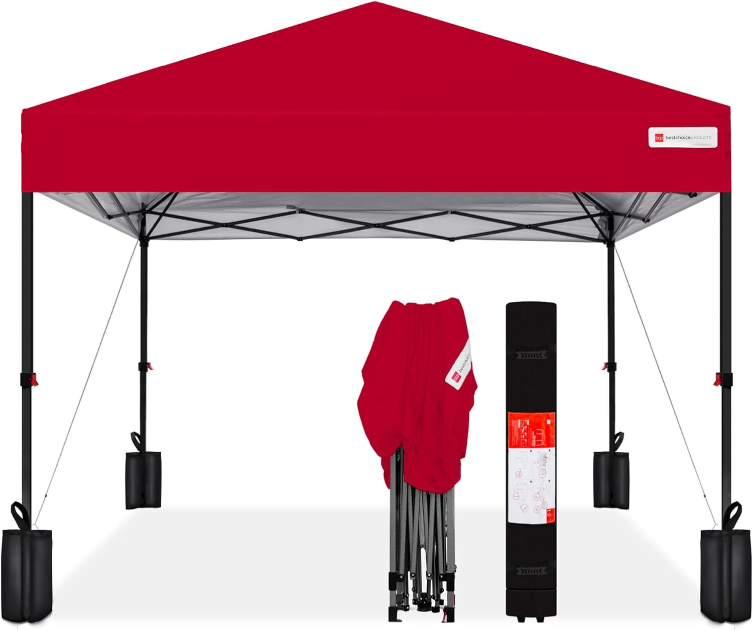 Portable Best Choice Products 10x10ft Pop Up Canopy Tent, Special Easy Setup Ten...