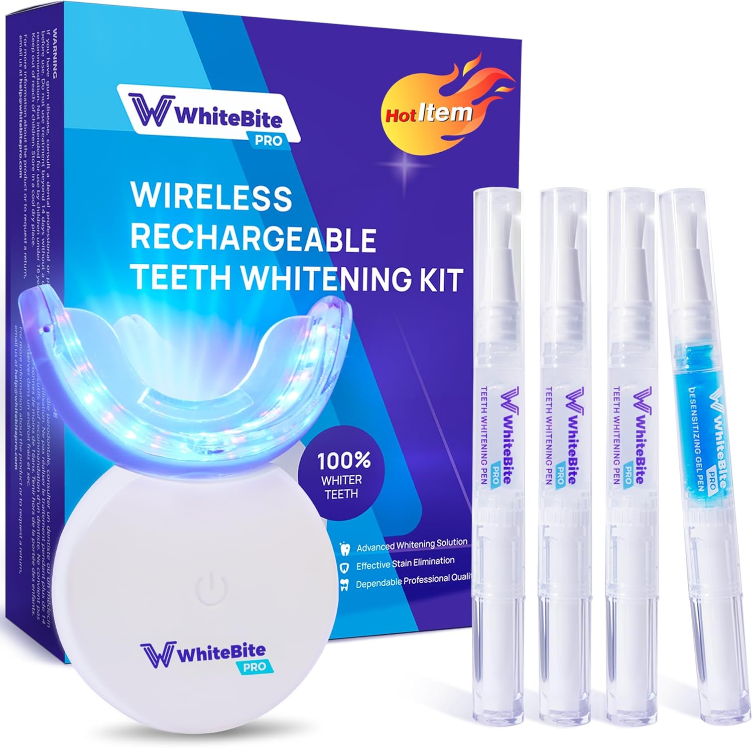 Teeth Whitening Kit for Sensitive Teeth, Special Tooth Stain Remover with 32X Du...
