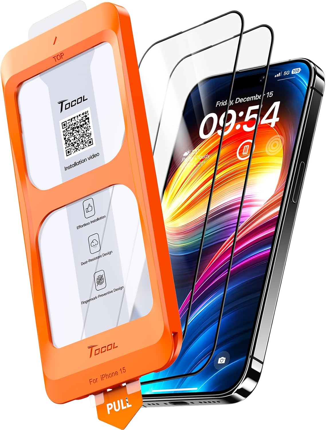 High-Quality TOCOL Screen Protector Pack, Innovative Screen Protector for iPhone...