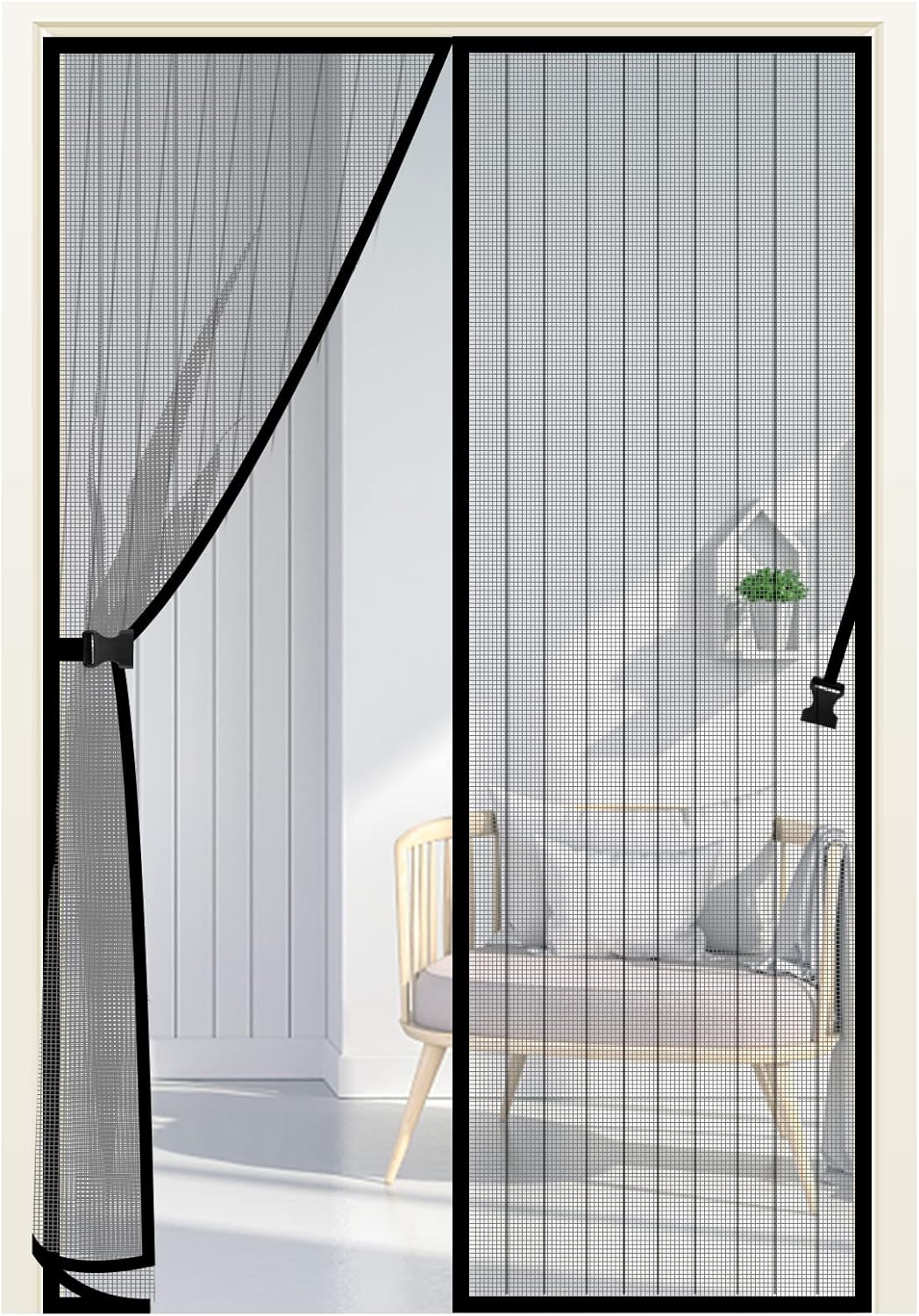 Jsdoin Magnetic Screen Doors Magnetic Door Curtains Fly Screen Anti Mosquito Mes...