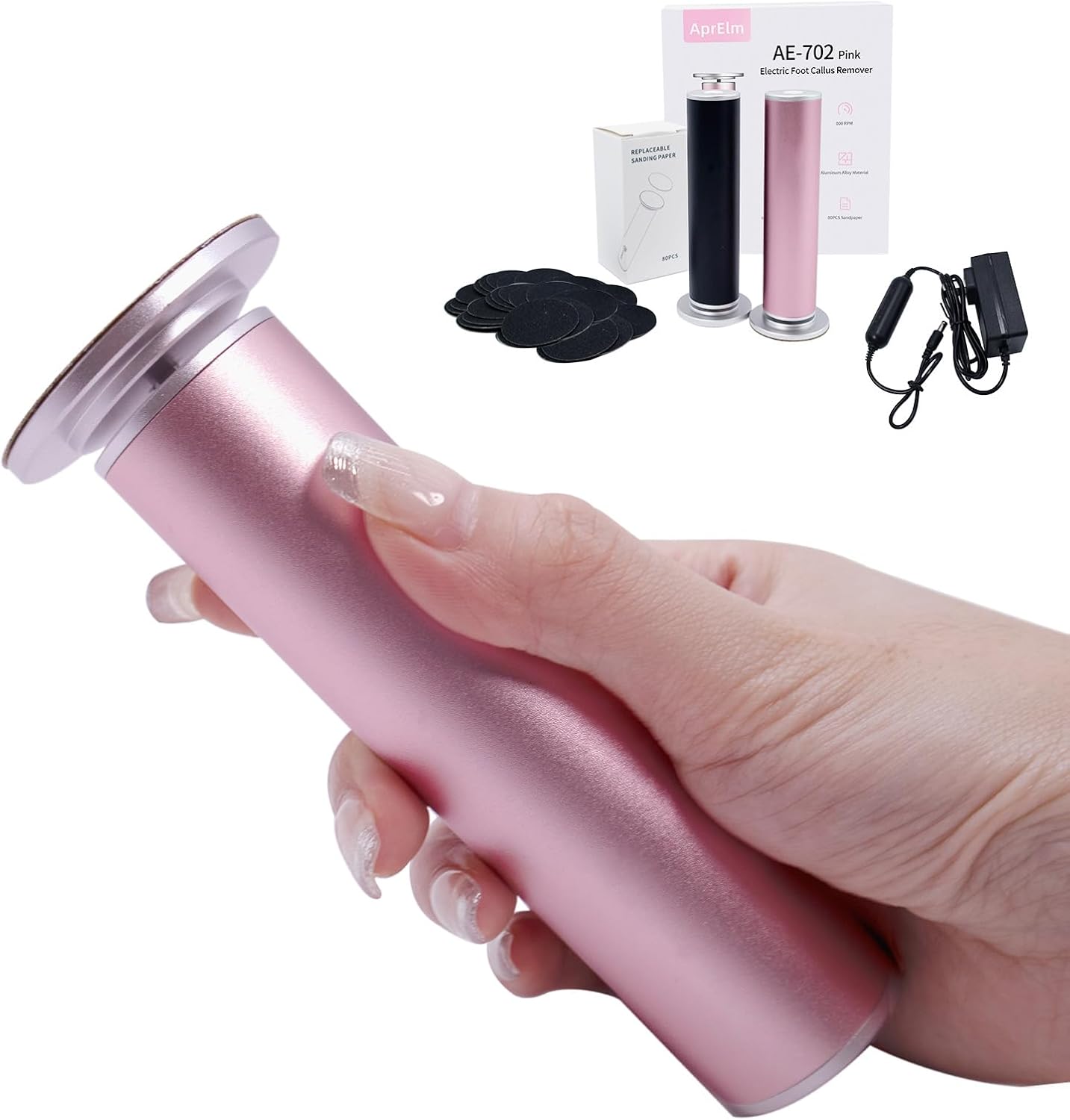 Professional 4.8IN Longer Electric Foot Callus Remover, Advanced Pedicure Tools...