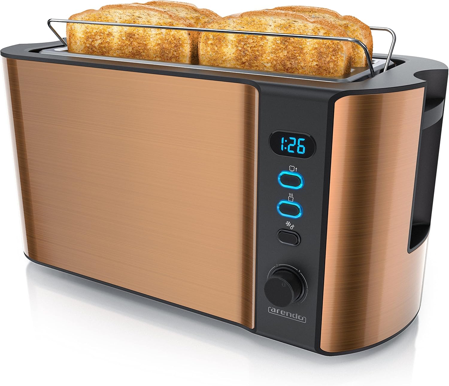 Frukost 4 Slice Toaster, Special Toaster with Long Slot and Double Wall Housing,...