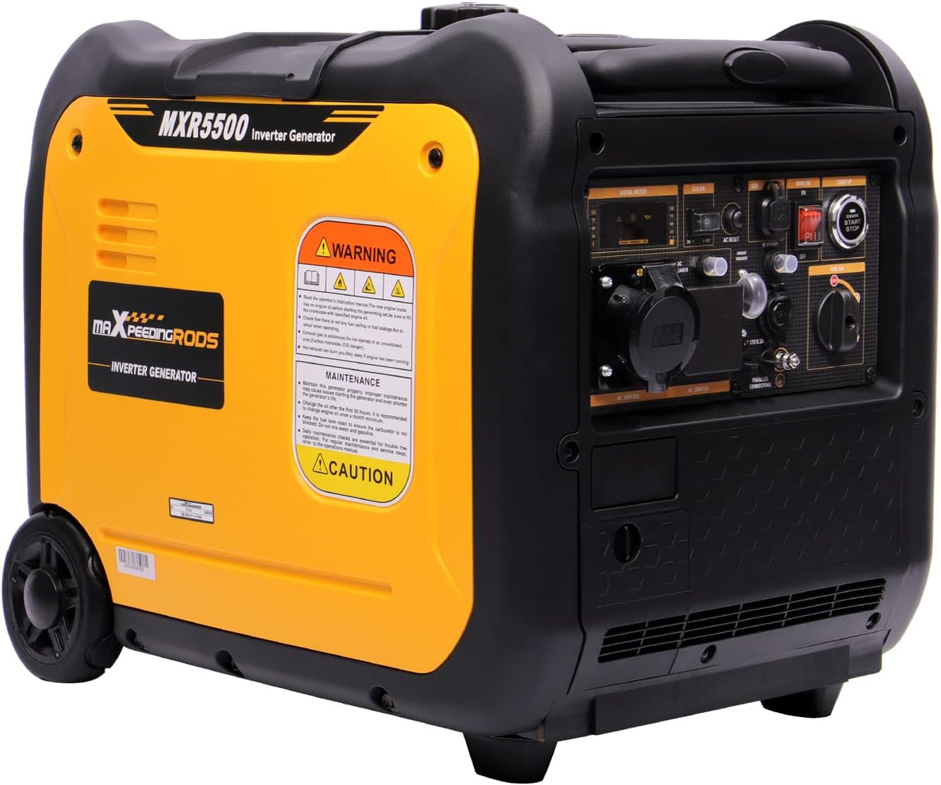 maXpeedingrods 5500W Portable Inverter Generator, Special Silent Pure Sine Wave...