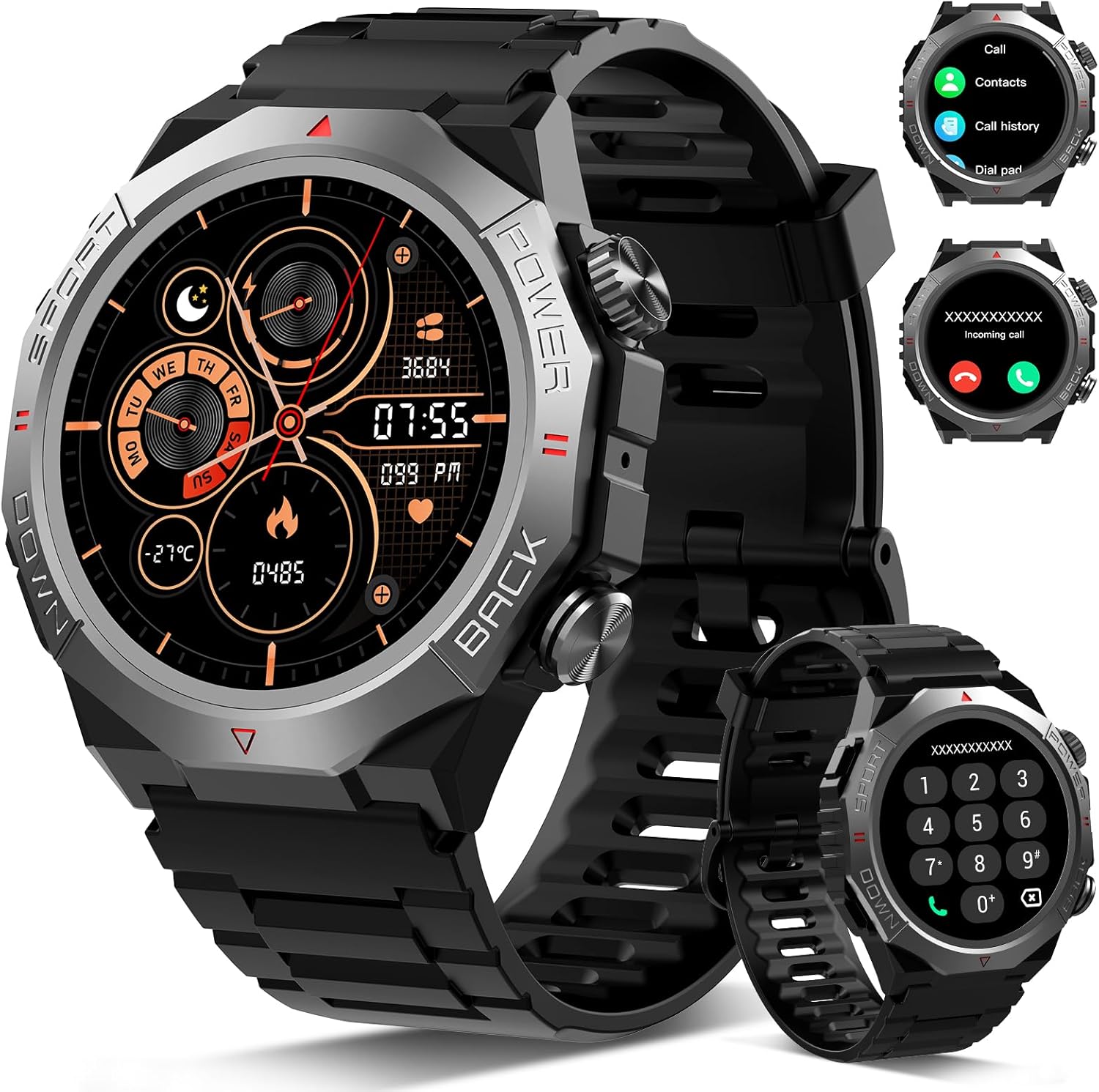 Military Smart Watch for Men Answer/Make Calls, 1....