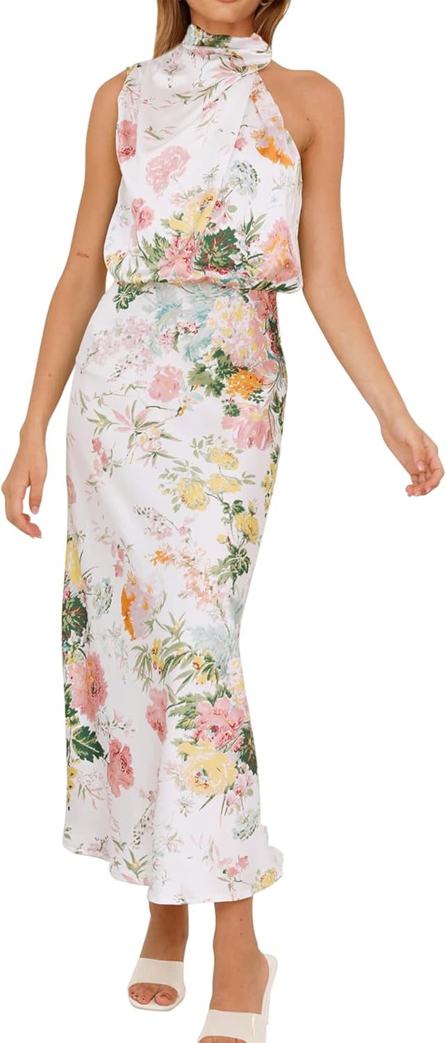 Elegant PRETTYGARDEN Women's 2025 Summer Dress, Special Summer Satin Dress, Styl...