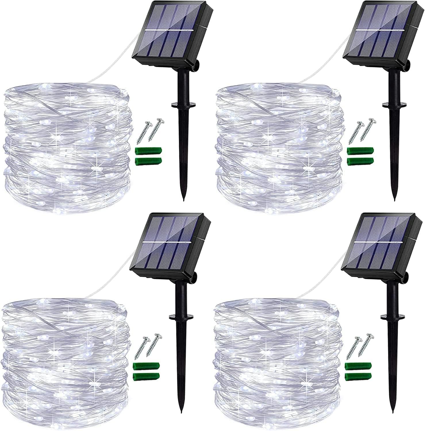 Ligarko Solar Fairy Lights, High-Quality Outdoor Garden Lights with 4 Pack 48Ft,...