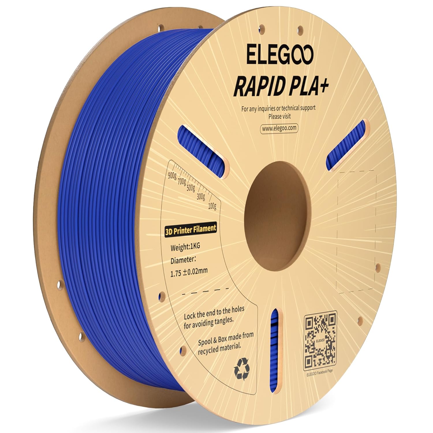 ELEGOO Rapid PLA Plus Filament, High-Quality PLA 3D Printer Filament, Special Fi...