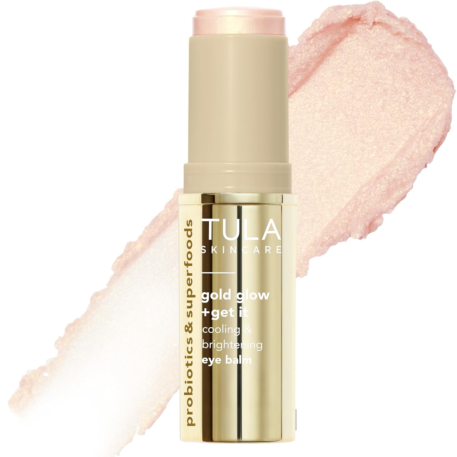 TULA Skin Care Eye Balm Gold Glow - Dark Circle Treatment, Instantly Hydrate and...